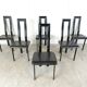 Italian Model Regia Dining Chairs by Antonello Mosca for Ycami, 1980s, Set of 6