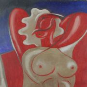 Tableau "Nue Cubiste", huile sur toile signée Gleyse