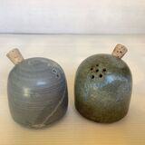 Salt and pepper handmade ceramic