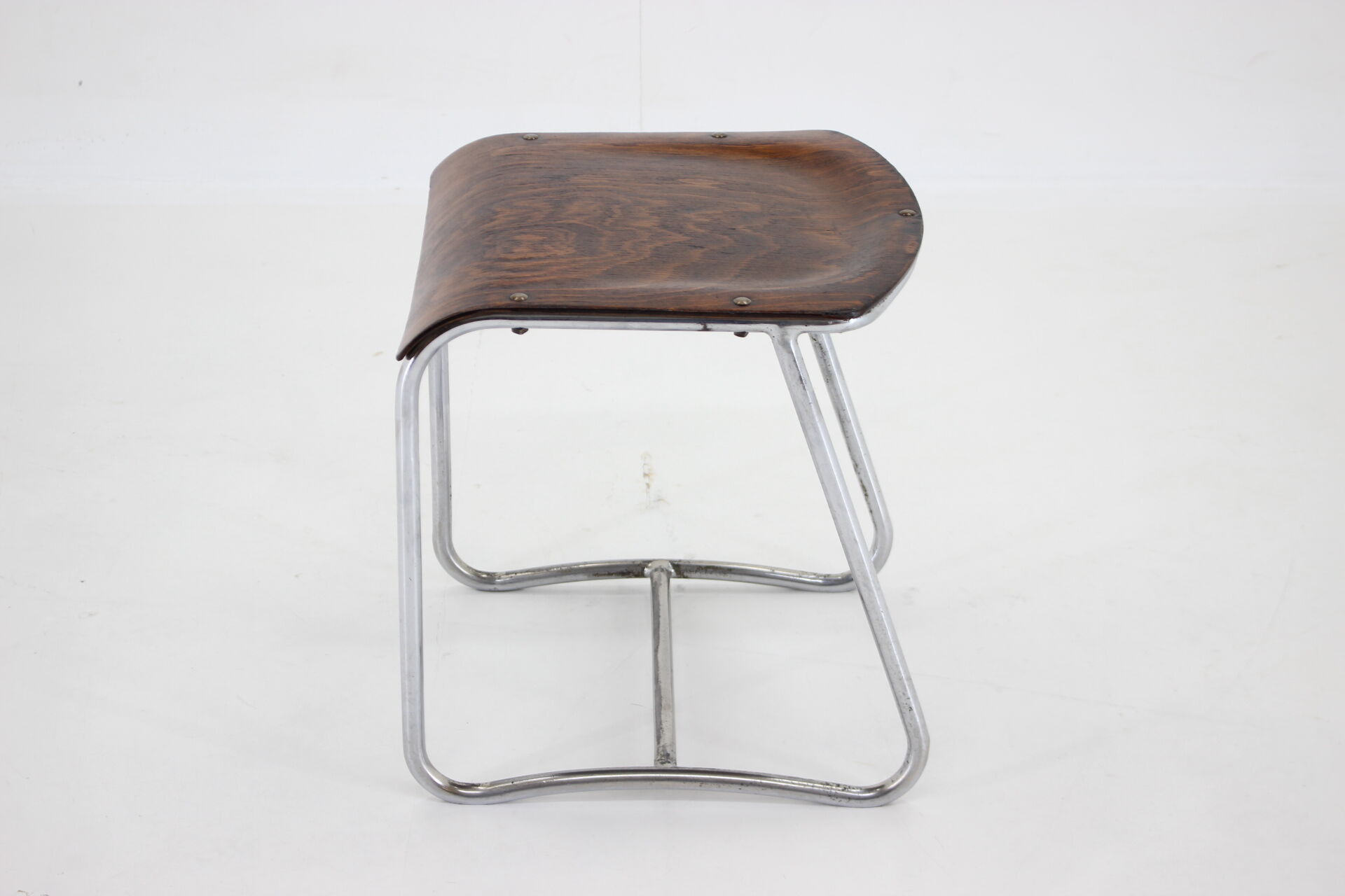 1930s chrome bauhaus stool ,czechoslovakia