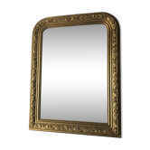 Miroir Louis-Phillipe bois et stuc vintage 1900 67x52cm