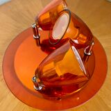 Ceiling lamp chandelier vintage orange