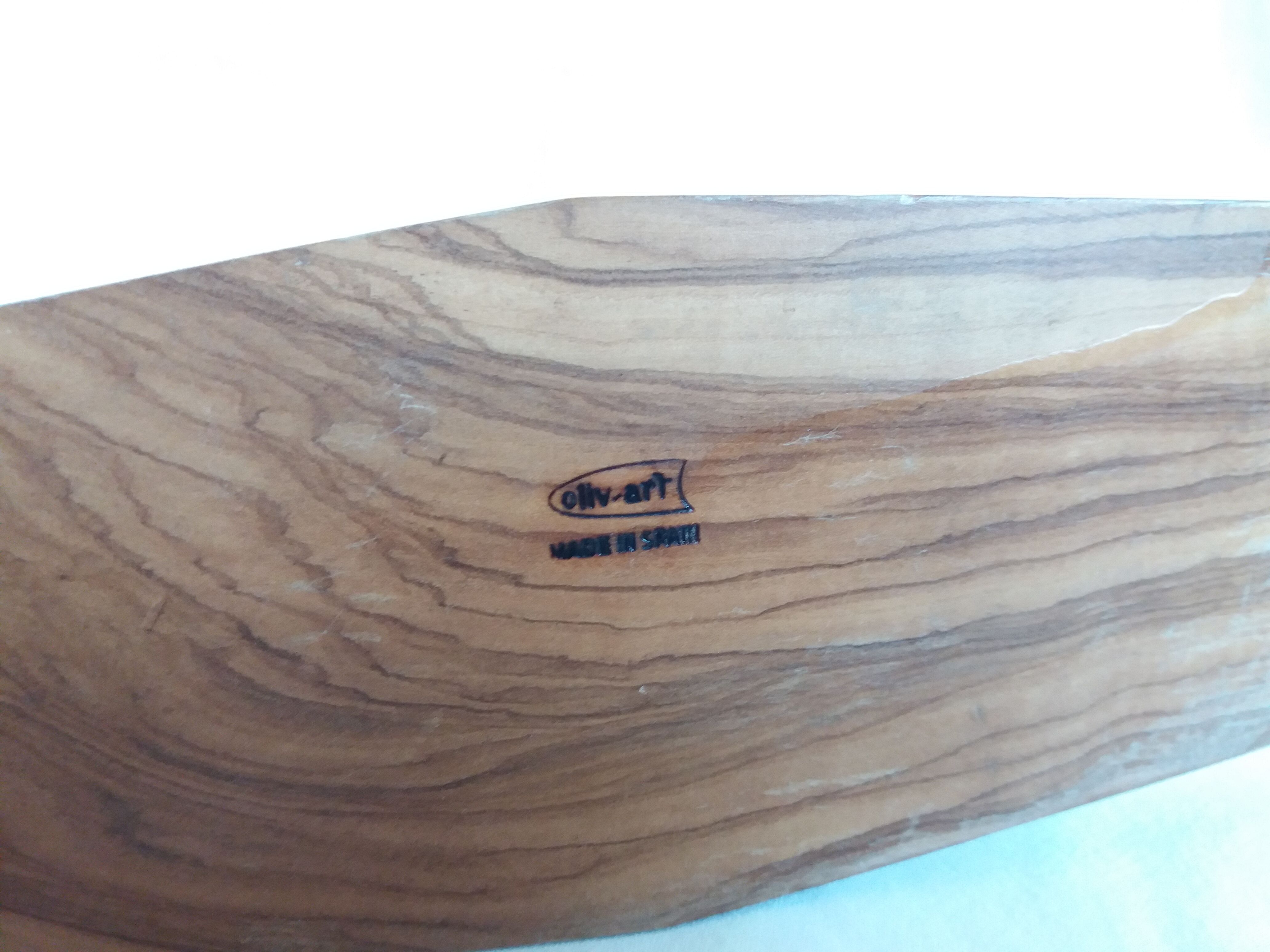 Pepper shaker in olive wood Art Deco style