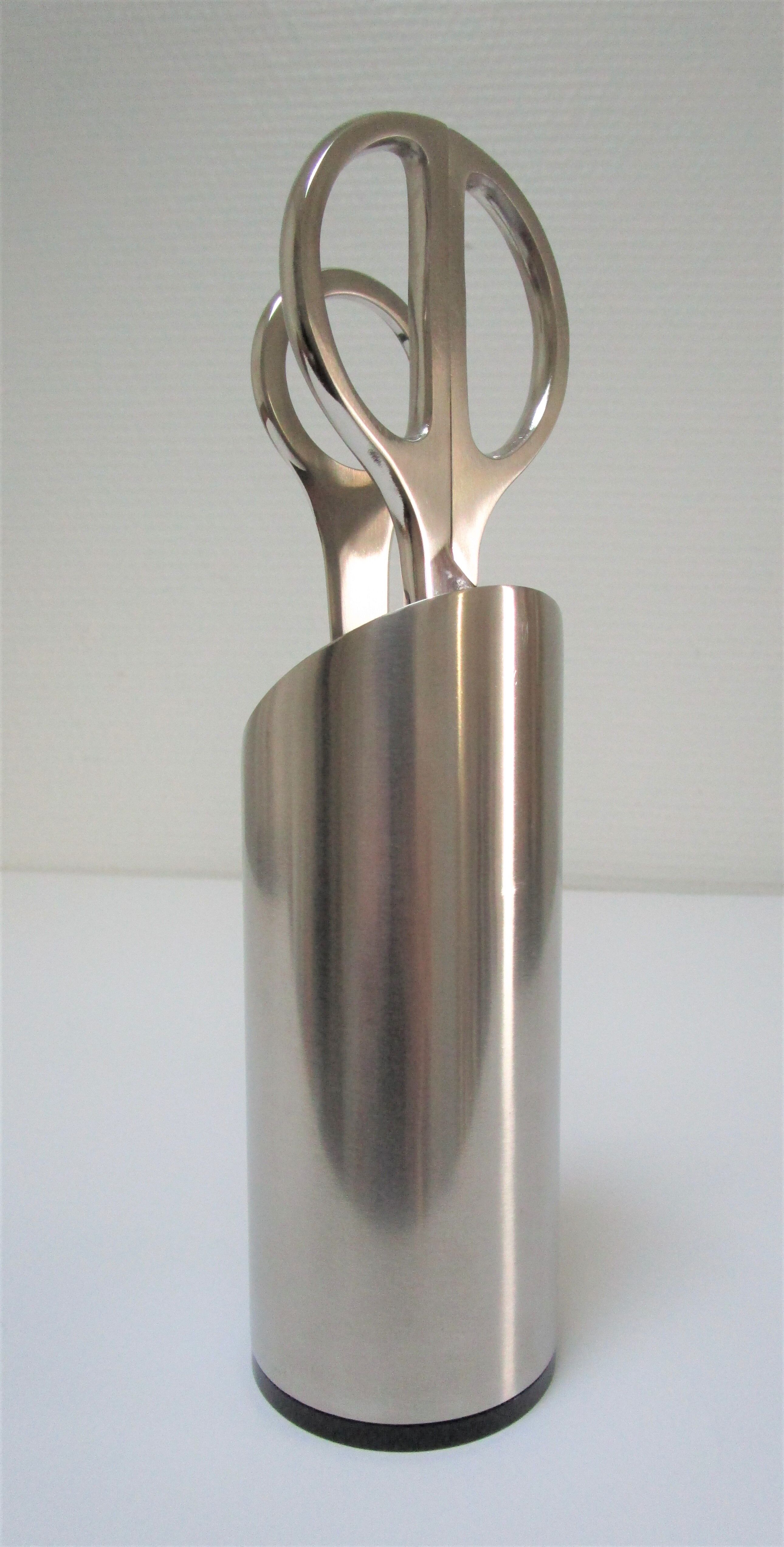 Stainless steel office set by Lerche Germany design 70s