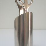 Stainless steel office set by Lerche Germany design 70s