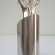 Stainless steel office set by Lerche Germany design 70s