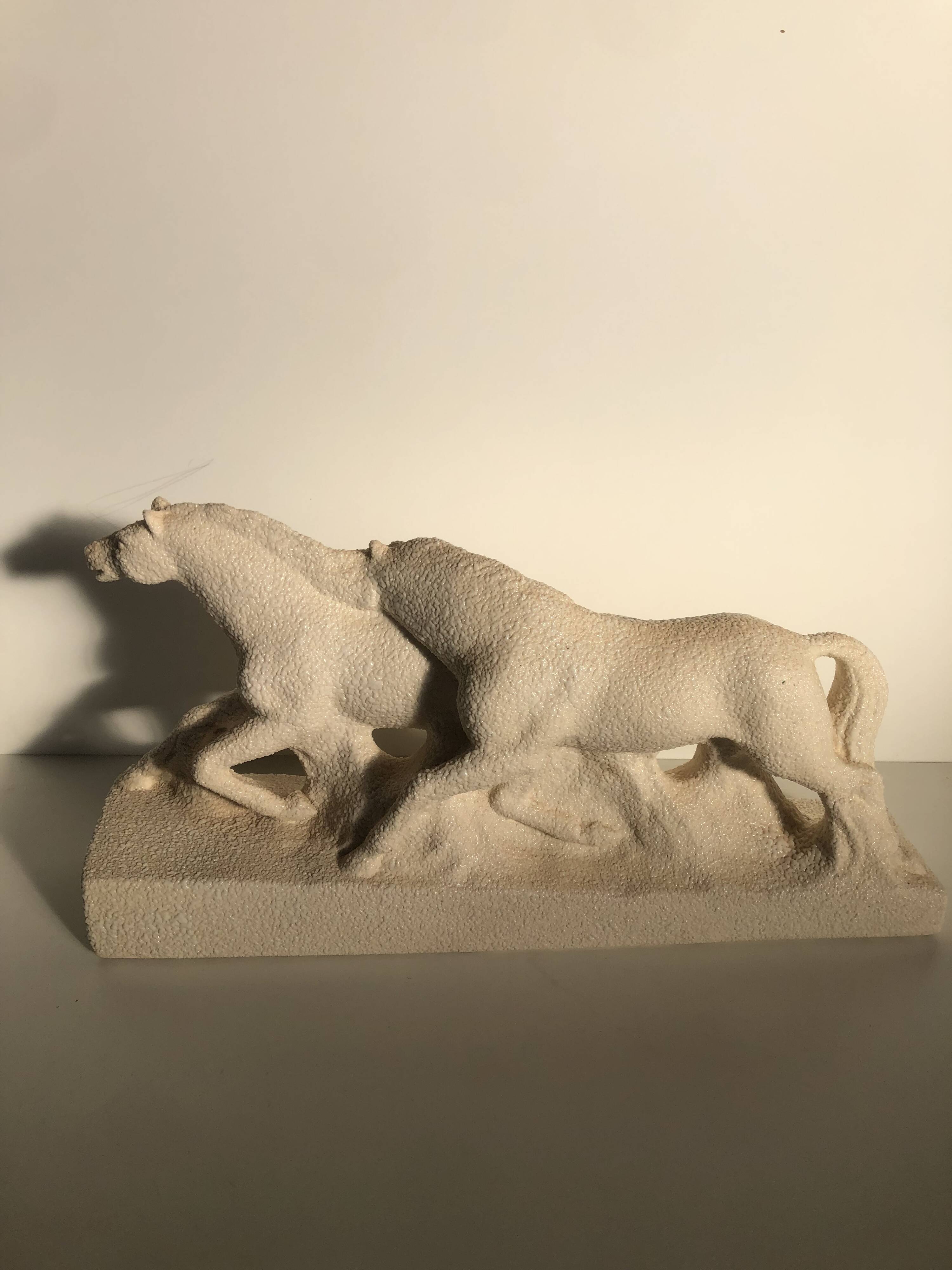 Vintage ceramic horses