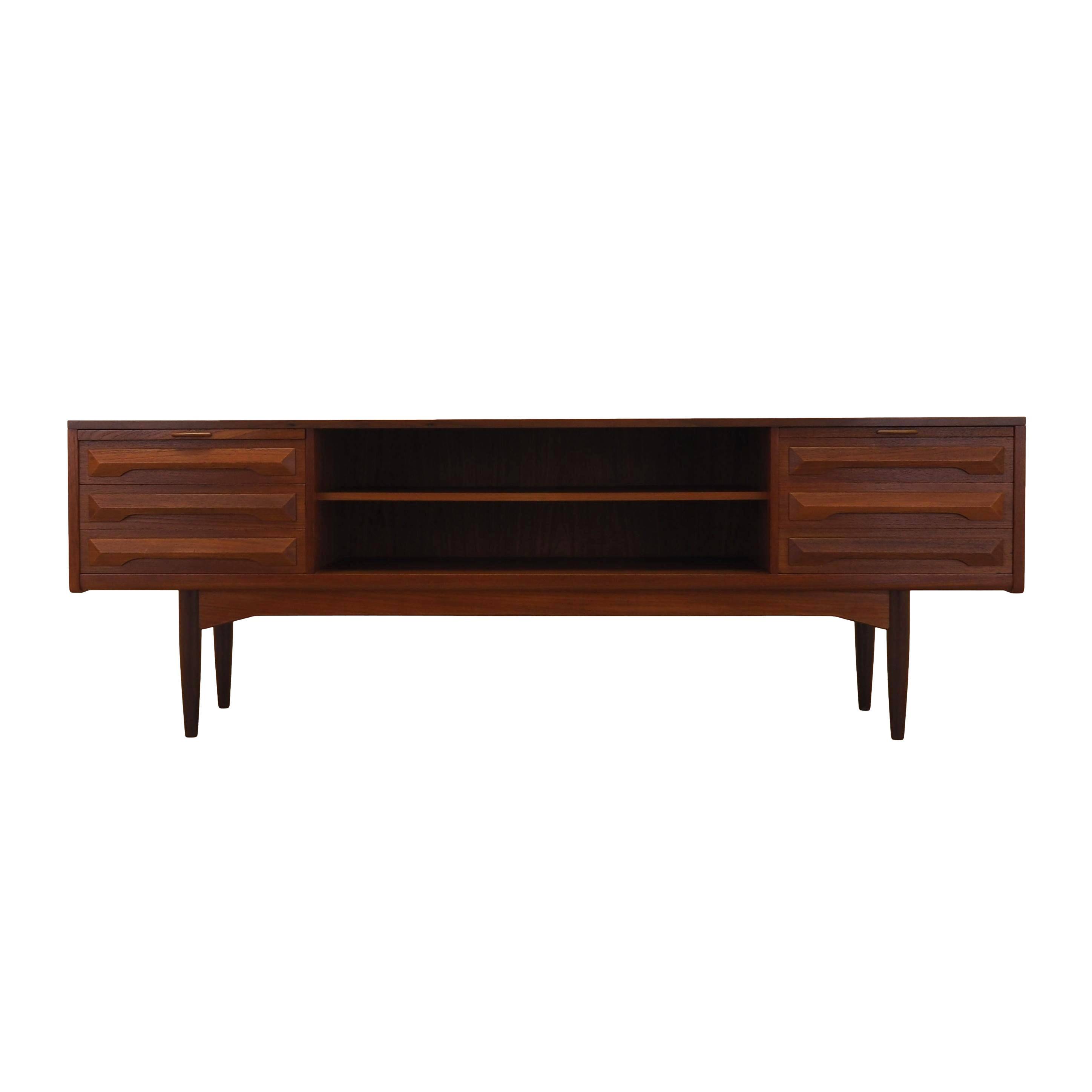 Buffet en teck avec surfaces extensibles, Danemark, années 1970