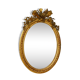 Mirror oval medallion 19th 90x61cm style Louis XVI