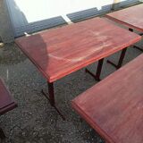 Bistro lot 9 tables and 16 chairs mahieu Jule bry