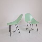 Pair of Augusto Bozzi Chairs for Saporiti, Italy 1950's