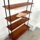 Ancienne étagère sur pied design scandinave années 50 , métal et bois vintage