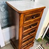 Old bedside, a niche and three drawers
