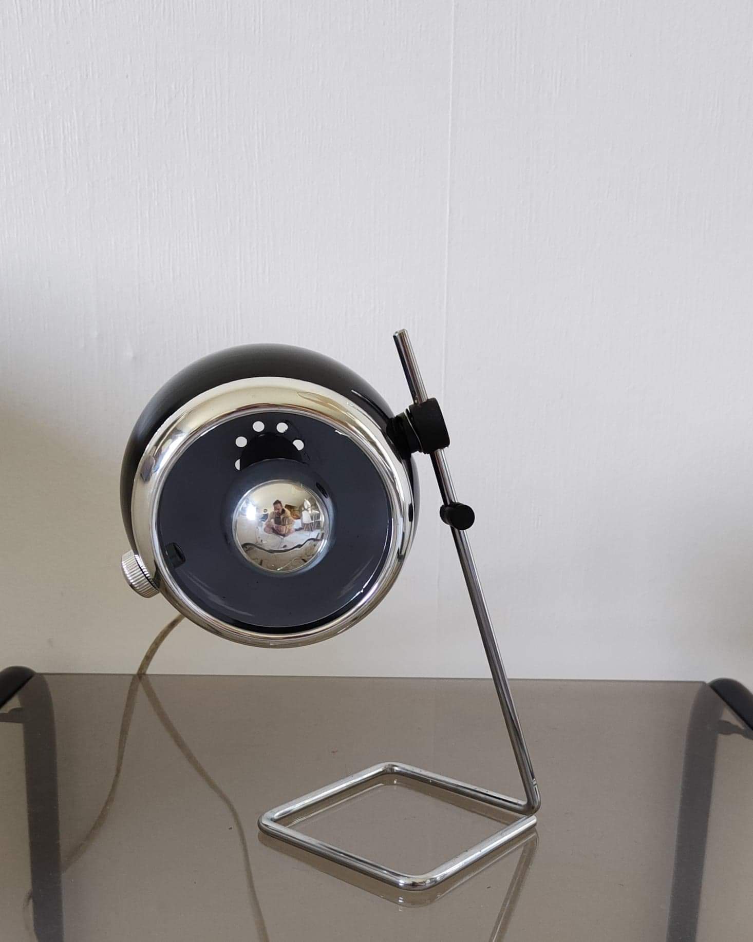 Minimalist eyeball lamp 1970