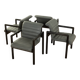 4 chaises de salle à manger postmodernes de Flötotto, années 1980