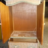 Vintage rattan cabinet