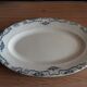 Plat  ovale  terre de fer faience  salin  modele  yvonne