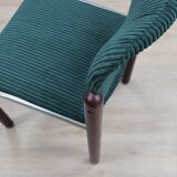 Vintage chrome and wood tubular chairs 1970s