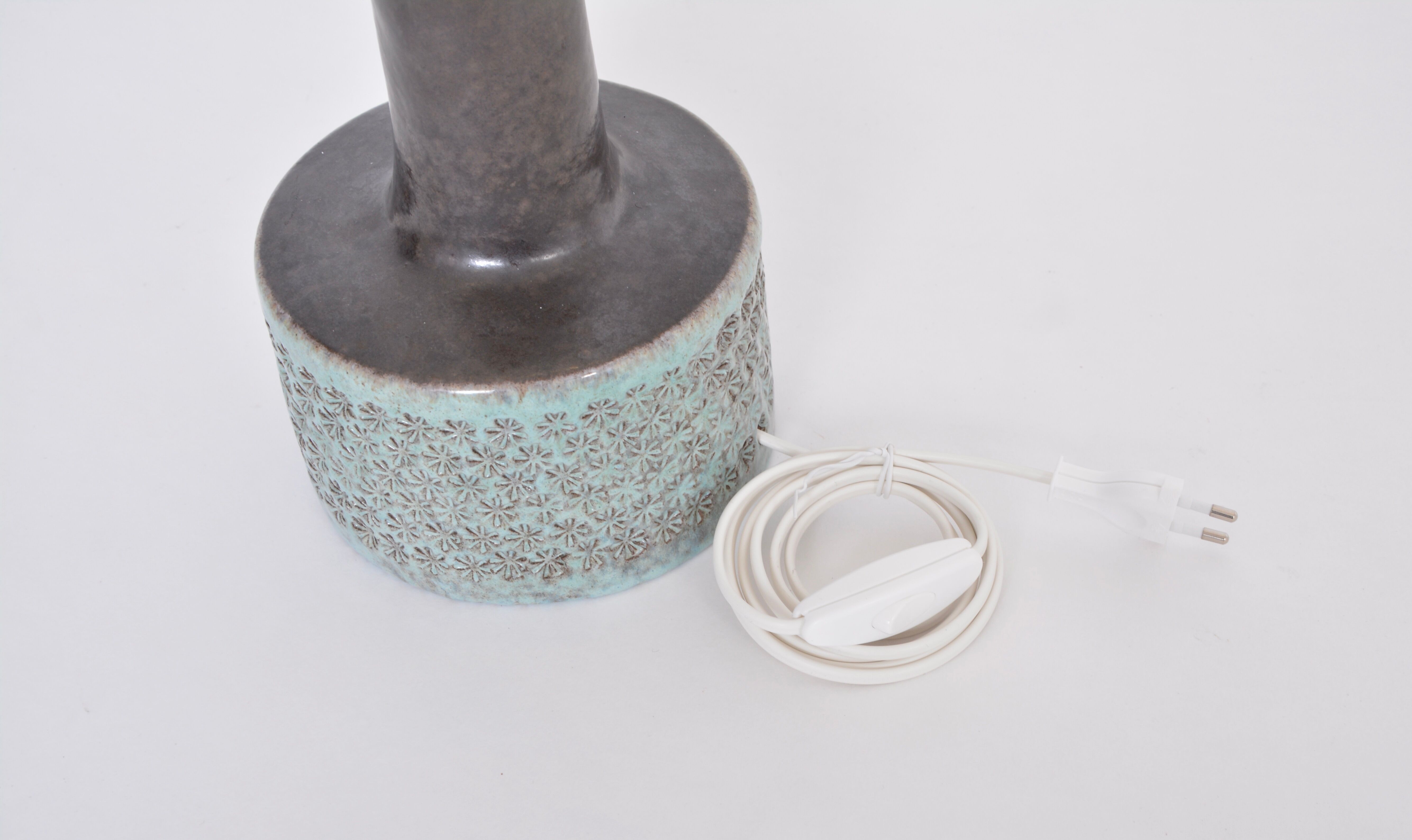 Handmade Danish Mid-Century Modern Ceramic Table Lamp
