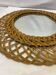 Artisanal vintage wicker mirror