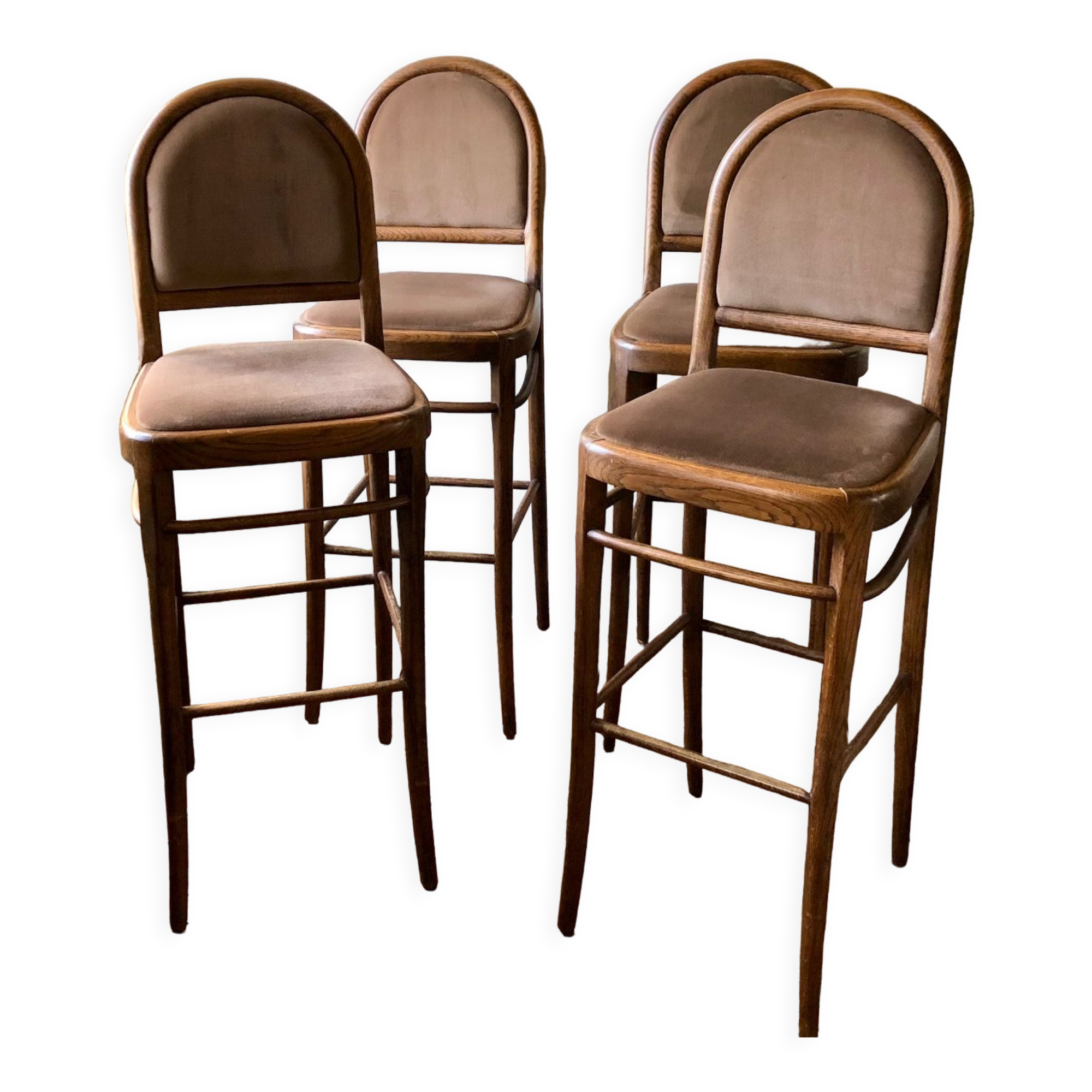 4 oak bar high chairs, sold in lots of 2