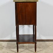 Small Chiffonnière Living Room Table in Mahogany, Louis XVI – 18th Century
