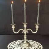Silver metal candlestick