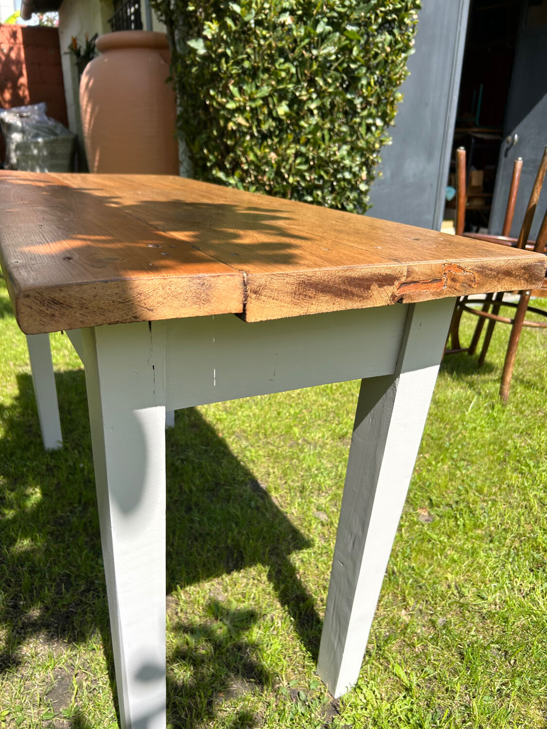 Oak farmhouse table 1 drawer