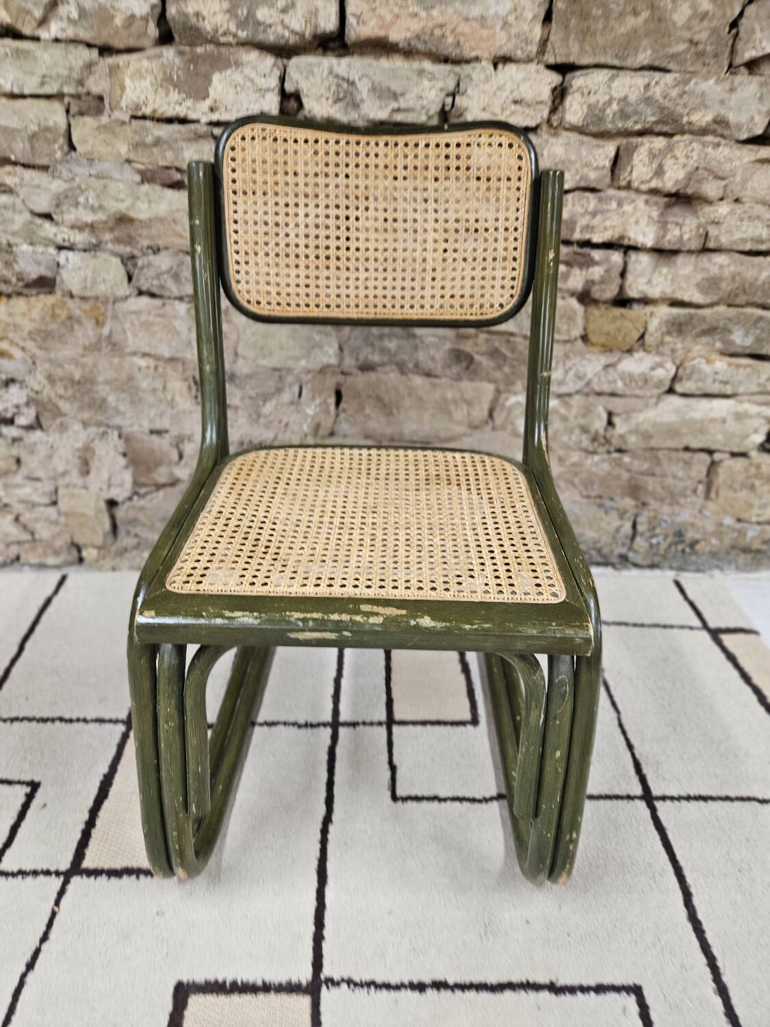 Chaise bambou canage style Breuer 1980"