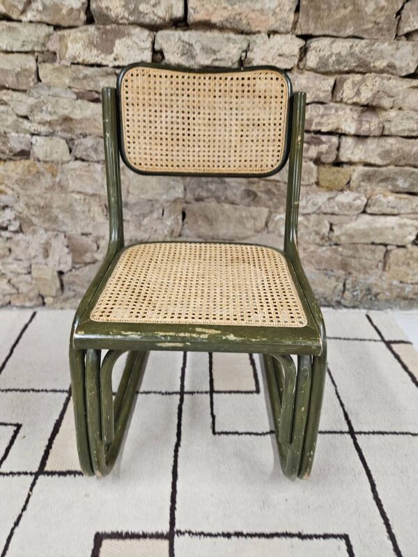Chaise bambou canage style Breuer 1980