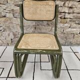 Breuer style bamboo cane chair 1980"