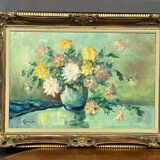 Still life with flowers signed.
