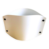 White acrylic table lamp Vela by Samuel Parker