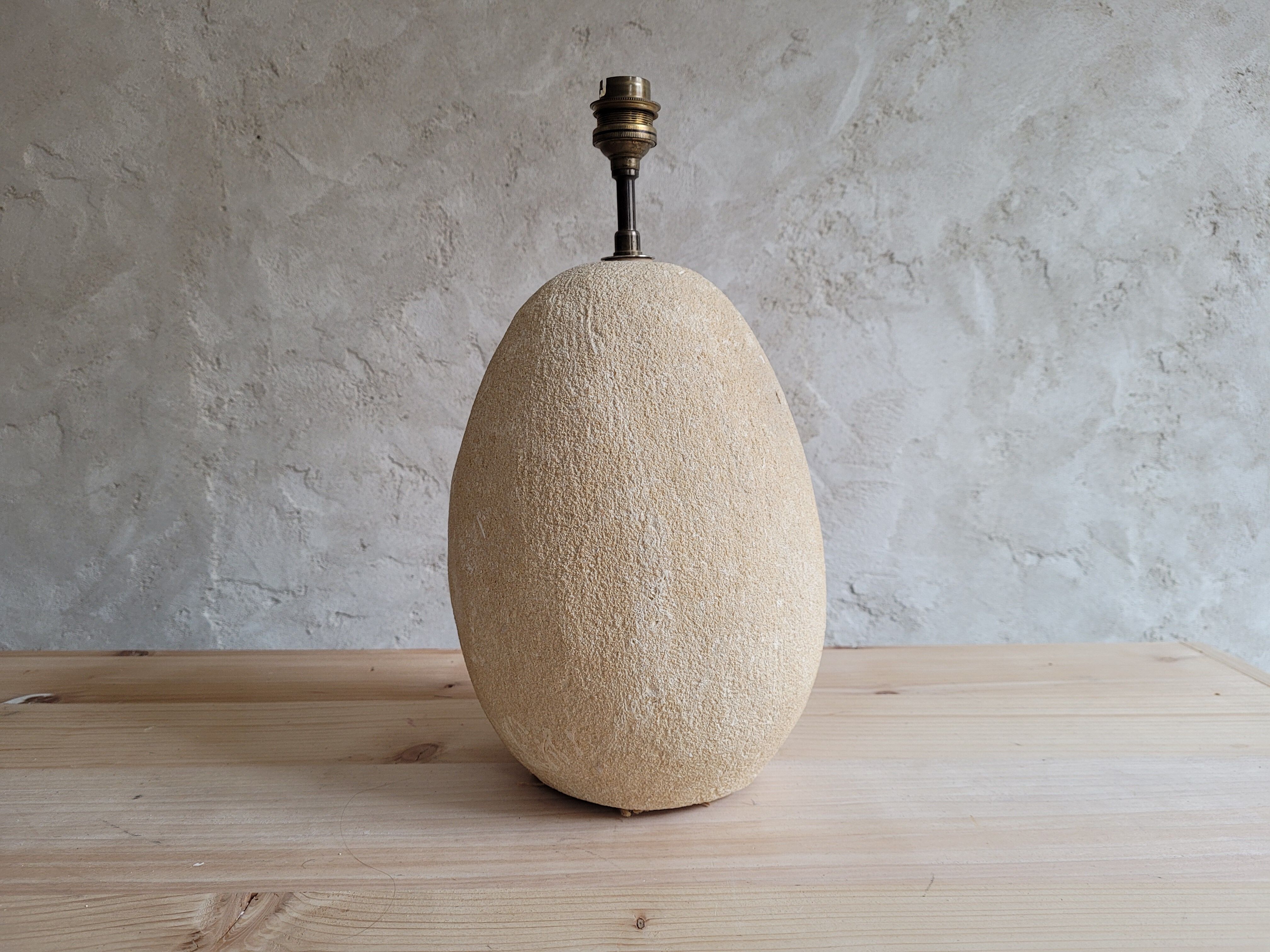 Natural stone lamp foot 70s