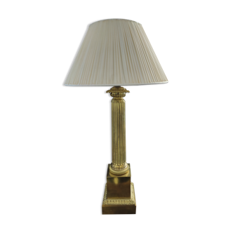 Carcel type brass lamp