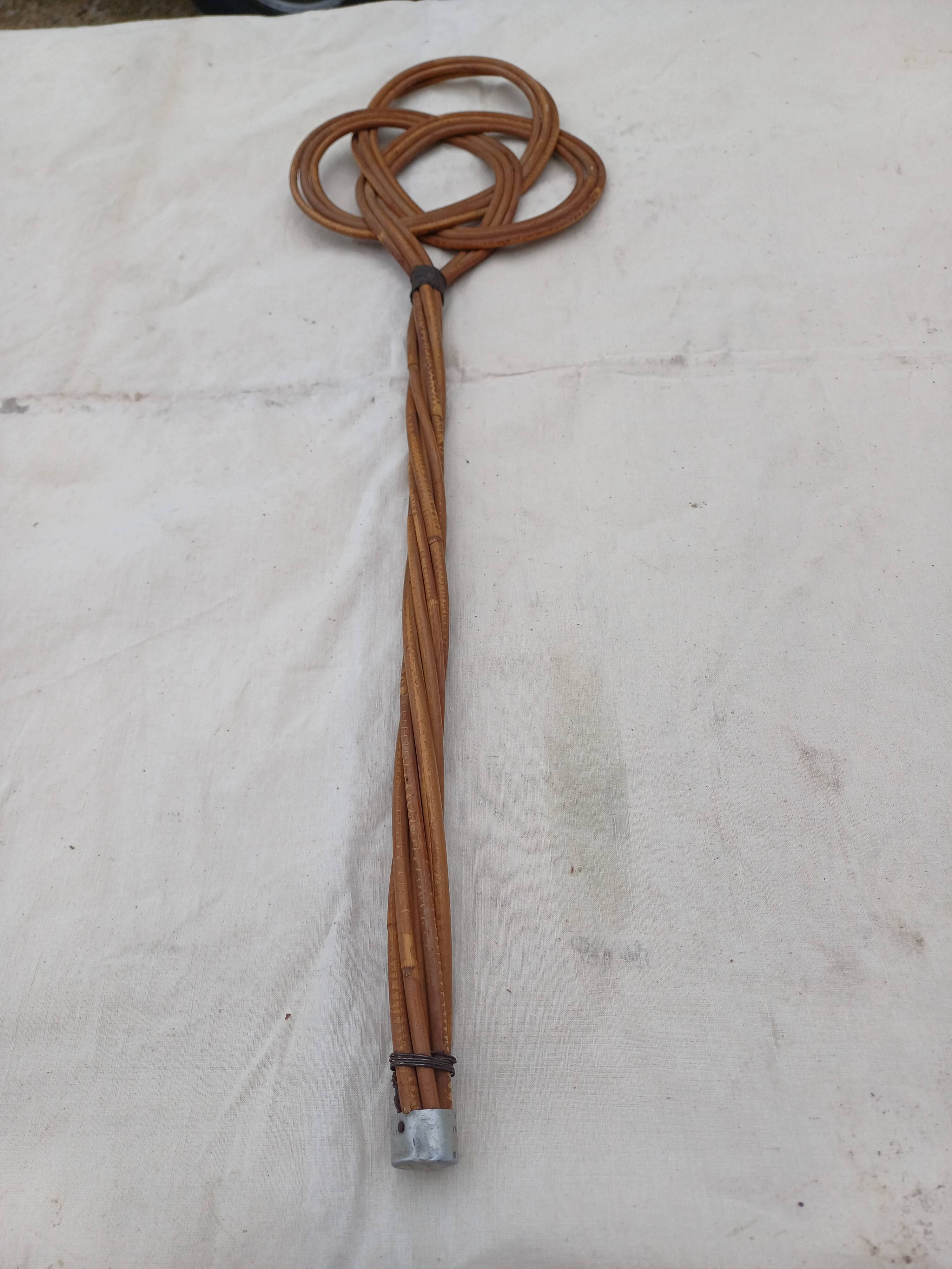 Antique Vintage Wicker Carpet Tap