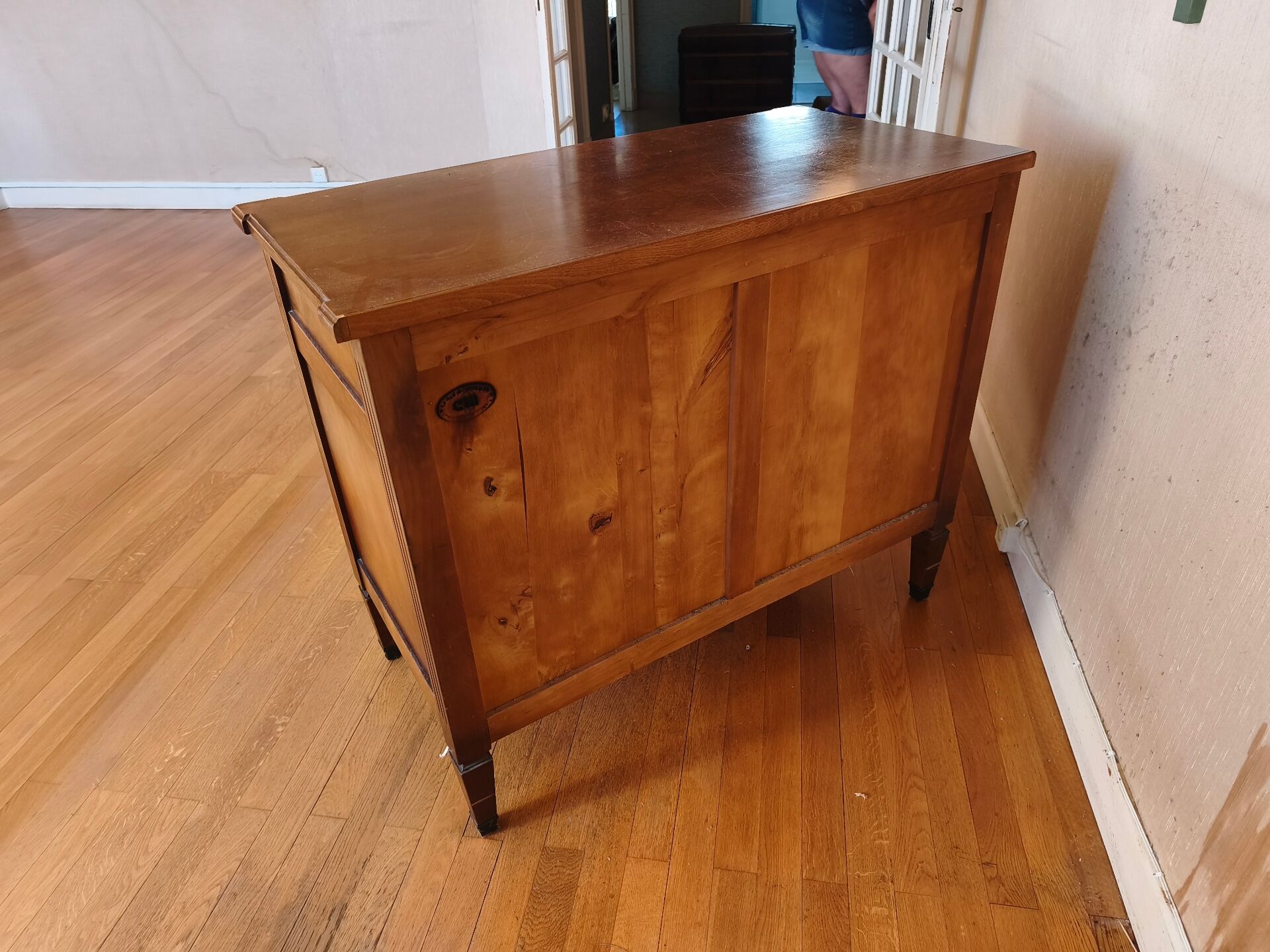 Louis XVI style commode stamped