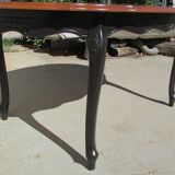 Oval table of style Louis XV cherrywood