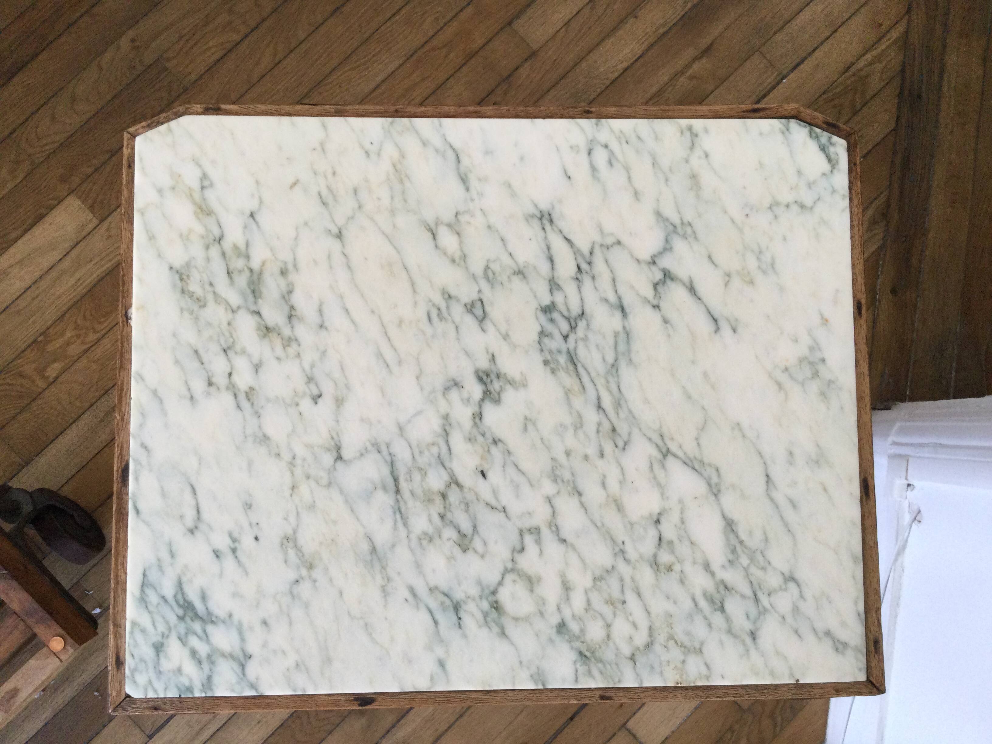 VINTAGE OAK WOODEN BEDSIDE TABLE