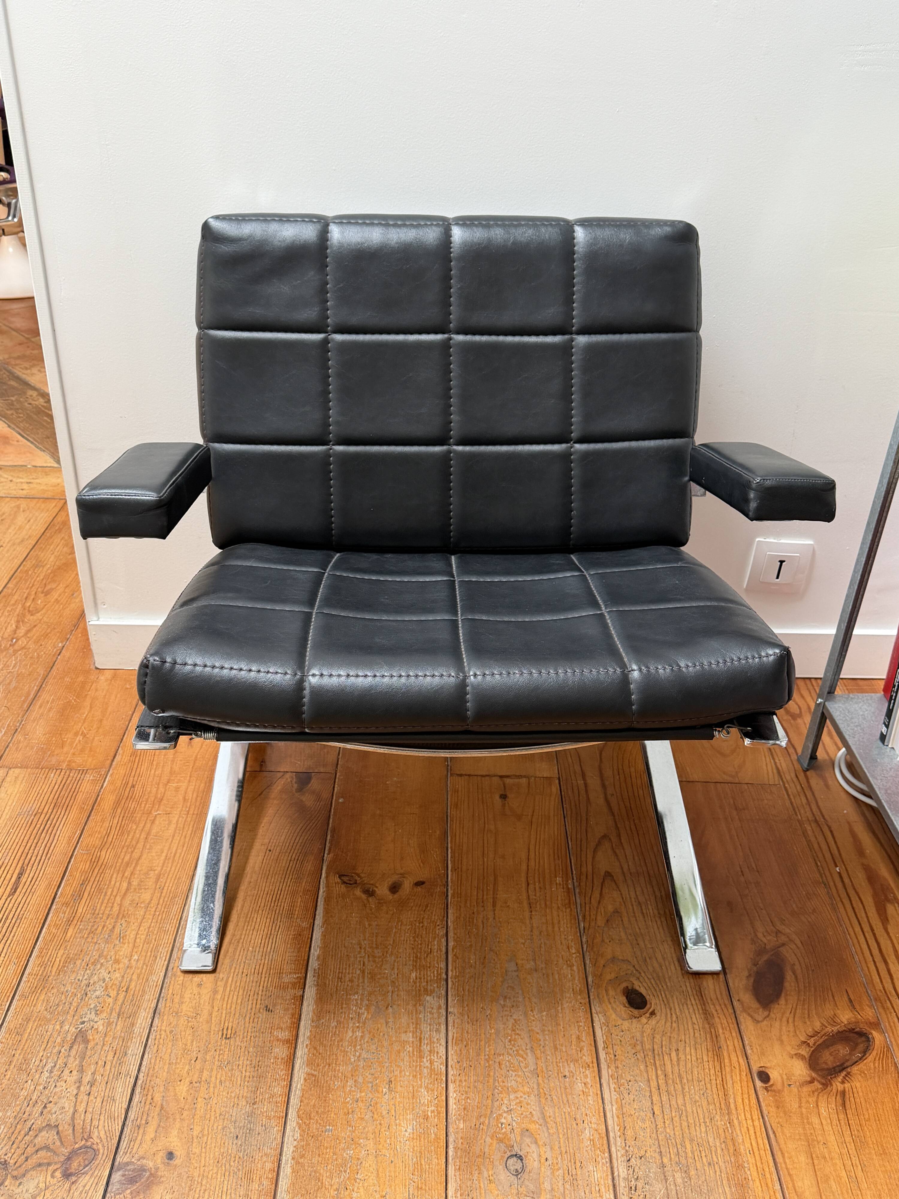 Pair of vintage armchairs by Joker Olivier Mourgue for Airborne, 19