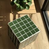 Cube ceramic side table