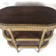 Desserte de style Louis XVI en bois laqué gris/vert, vers 1900