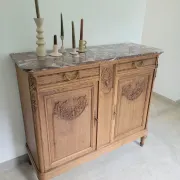 Buffet very storage furniture French style Louis XVI marble top