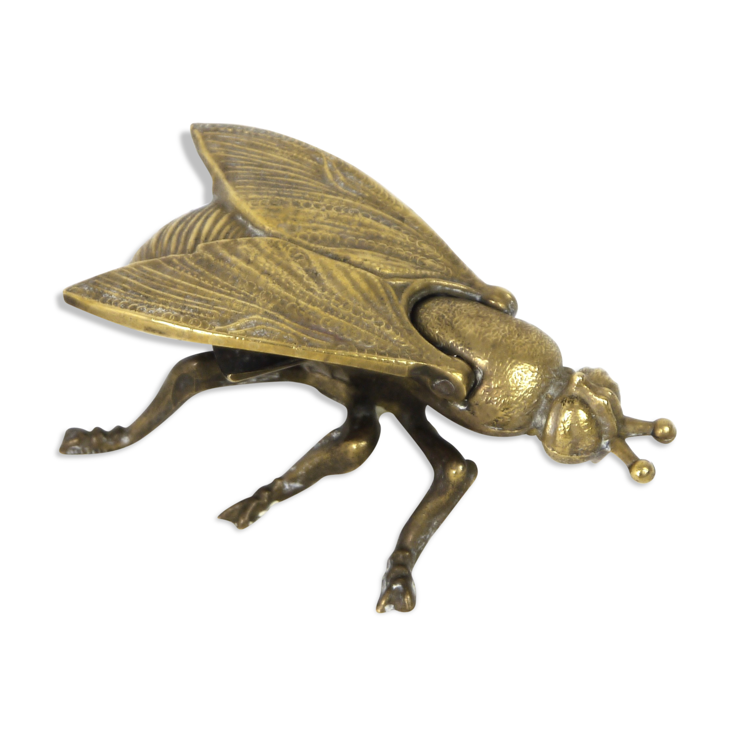 Fly ashtray brass
