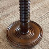 1940s floor lamp in turned wood