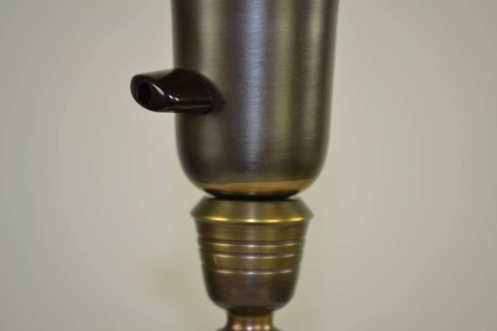 Table Lamp, Patinated Brass, Boréns, 1950s/60s, Sweden