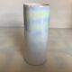 Iridescent white cylinder vase
