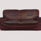 Vintage brown nubuck leather 2-seater sofa "Charisma" – 1980s