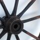 Roue de charette bois