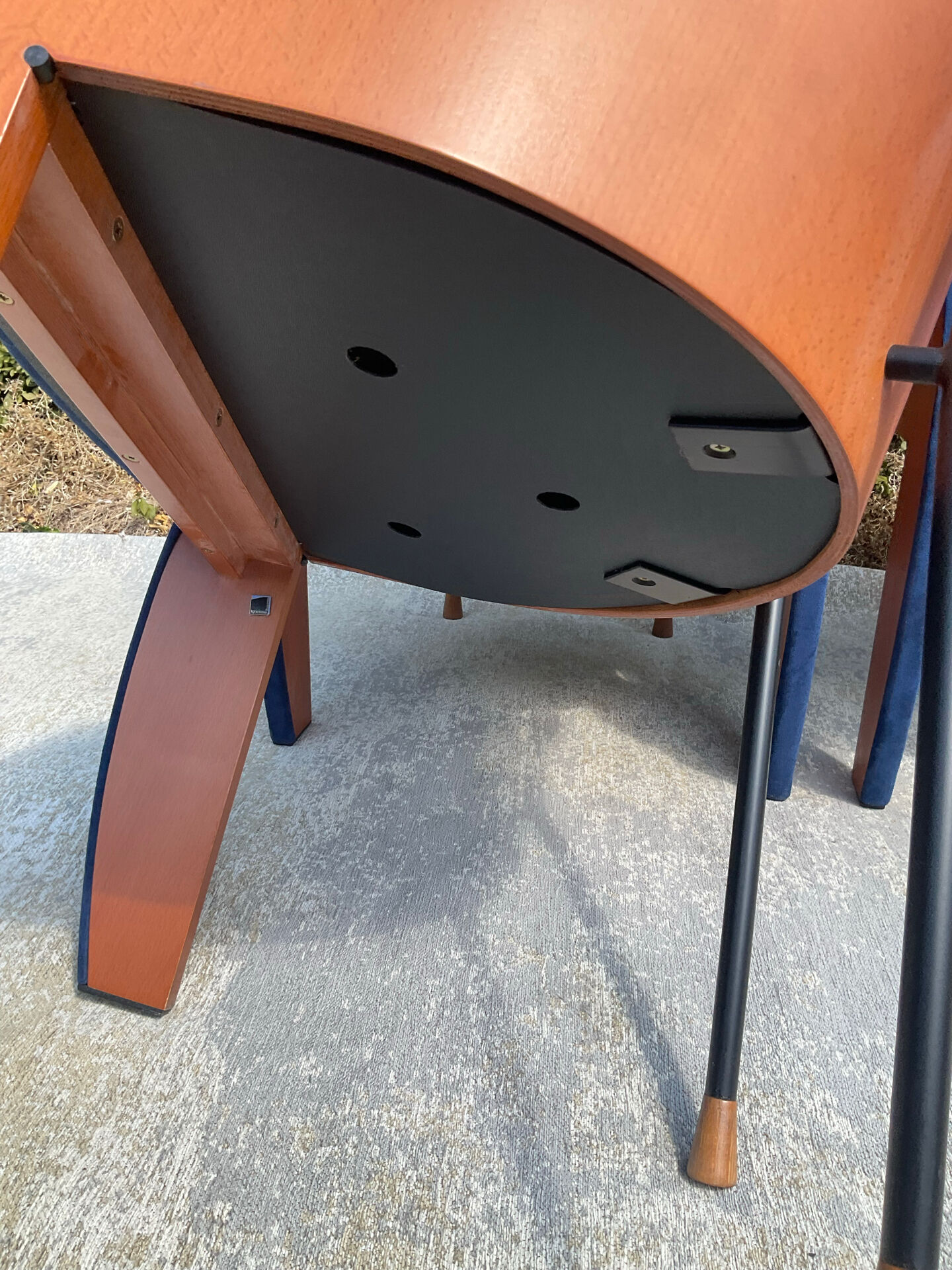 Set of 4 Postmodern Ligne Roset armchairs from the 1980s.